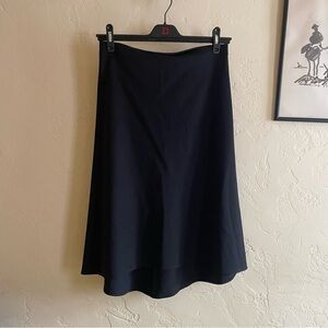 Black Flowy Midi Skirt